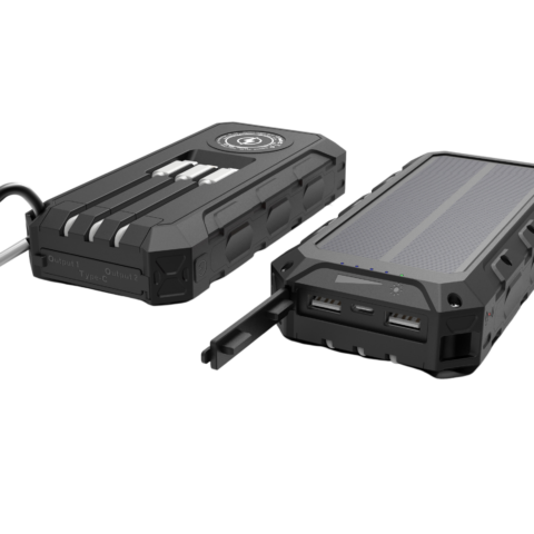 סוללת גיבוי סולארית עם טעינה אלחוטית 24000MAH