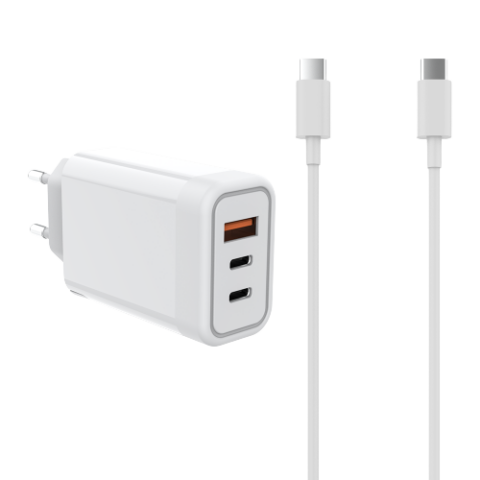 מטען PD+USB QC המתאים לטעינת לפטופים