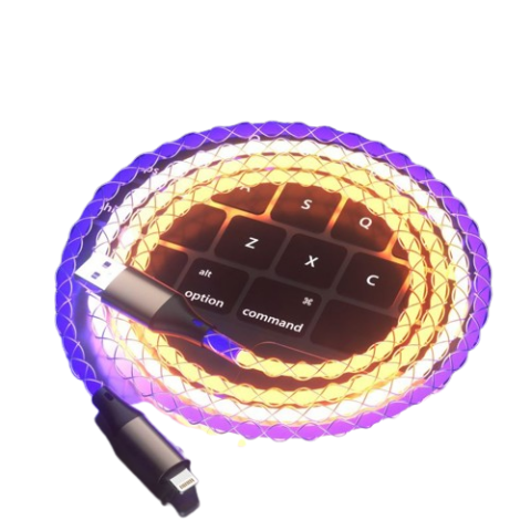 כבל LED CHARGE אייפון