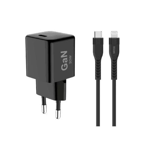 מטען קיר 30W + כבל מאושר APPLE